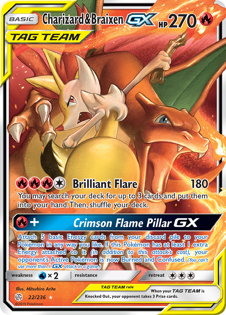 Charizard & Braixen-GX (022/236)