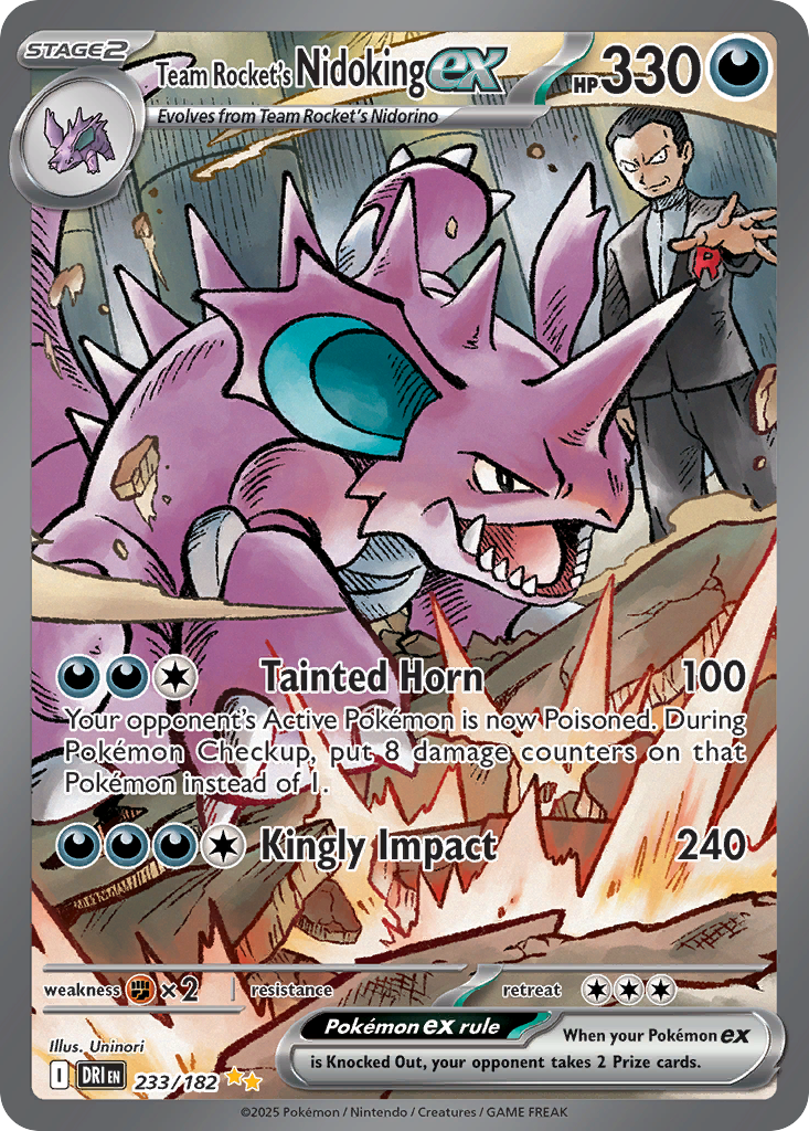 Team Rocket's Nidoking ex (233/182)