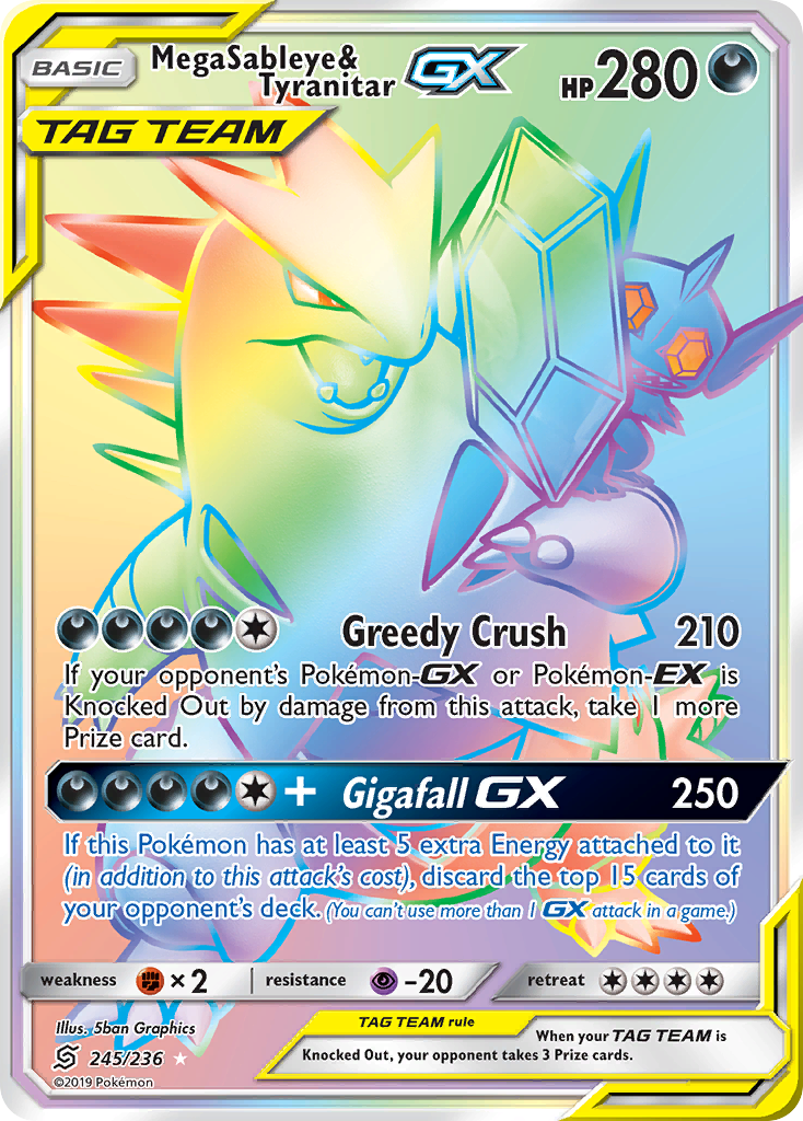 Mega Sableye & Tyranitar-GX (245/236)