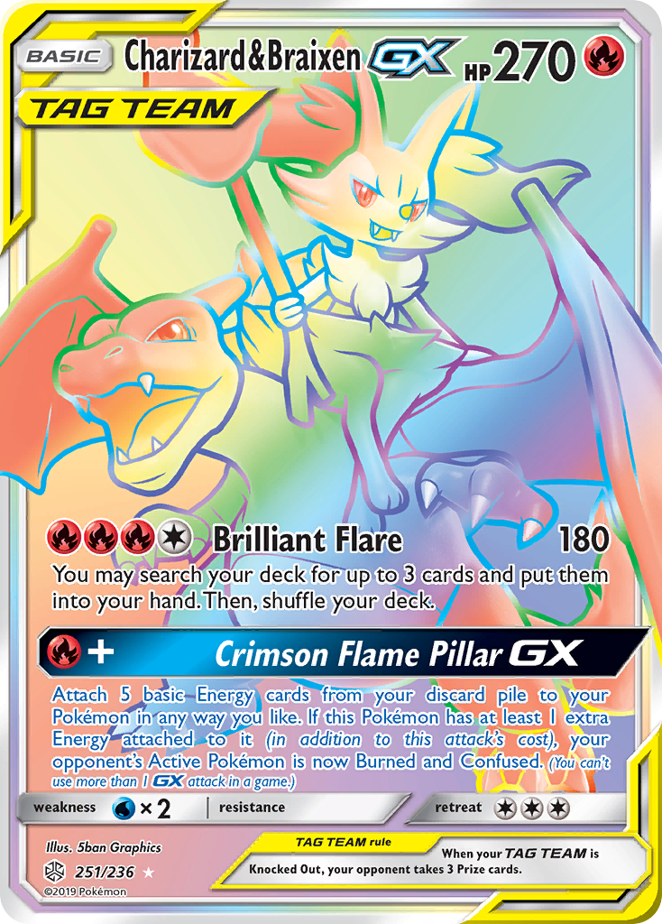 Charizard & Braixen-GX (251/236)