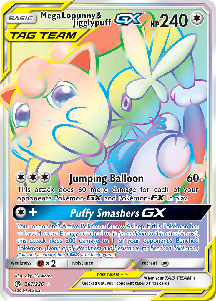 Mega Lopunny & Jigglypuff-GX (261/236)