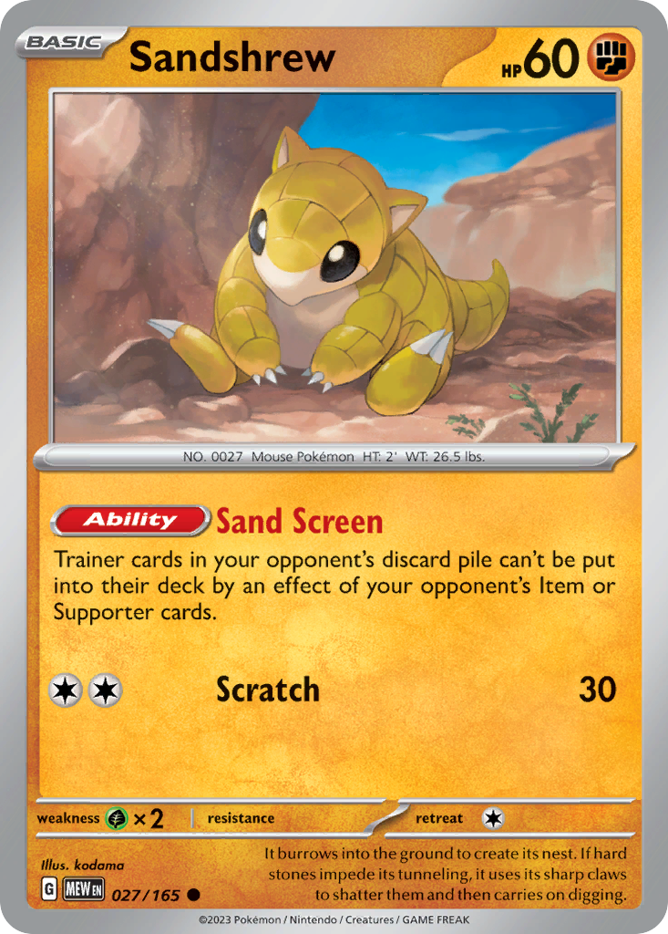 Sandshrew (027/165)