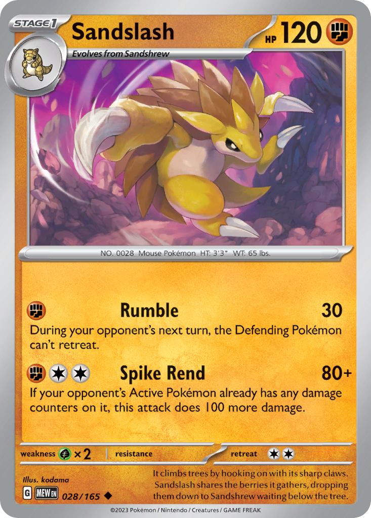 Sandslash (028/165)