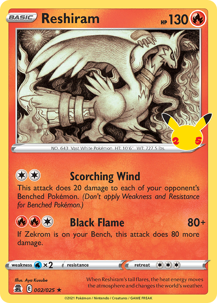 Reshiram (002/25)