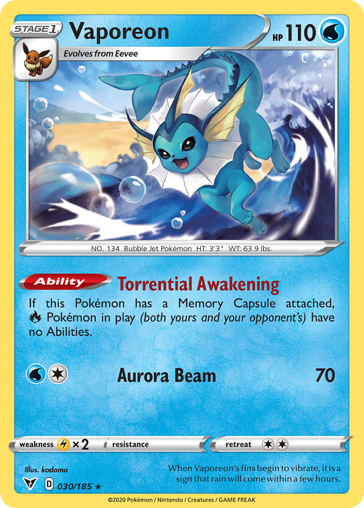 Vaporeon (030/185)