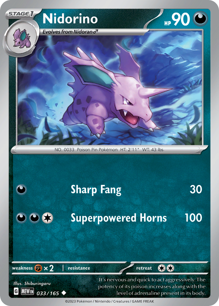 Nidorino (033/165)