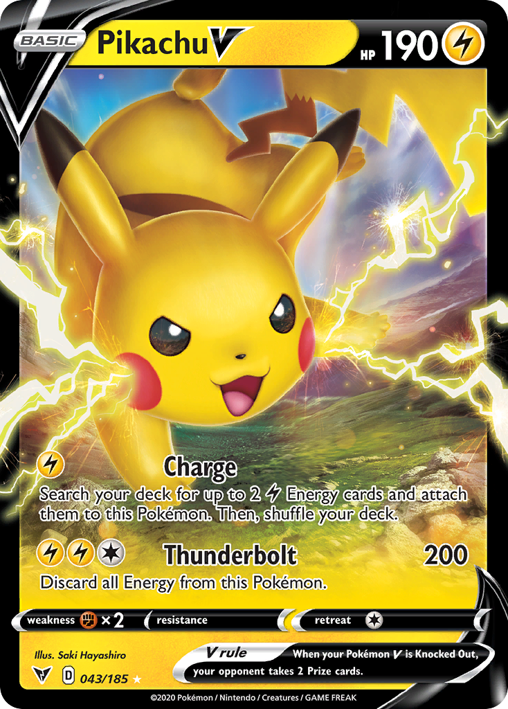 Pikachu V (043/185)