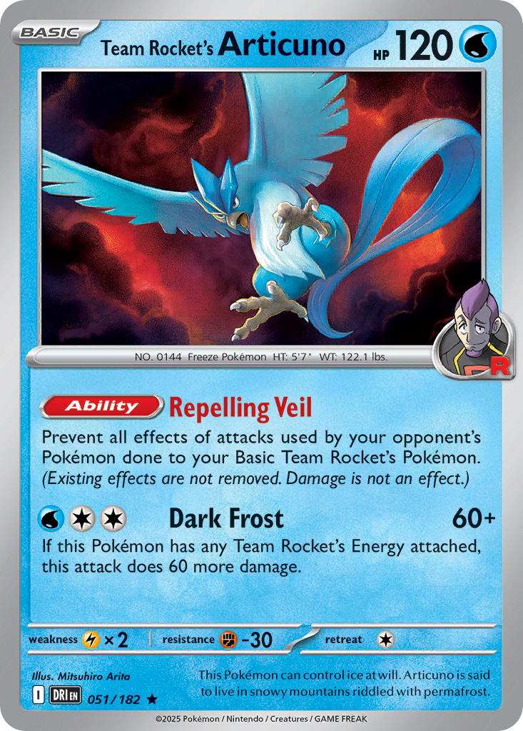 Team Rocket's Articuno (051/182)