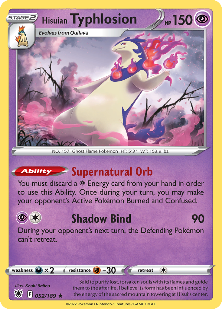 Hisuian Typhlosion (052/189)