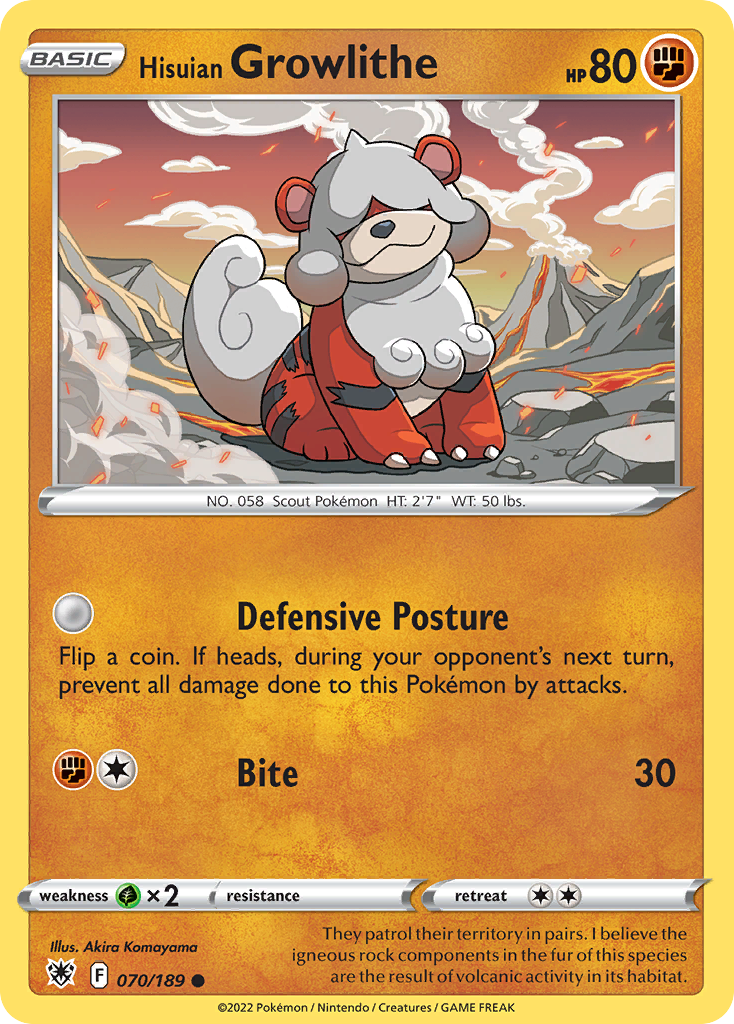 Hisuian Growlithe (070/189)