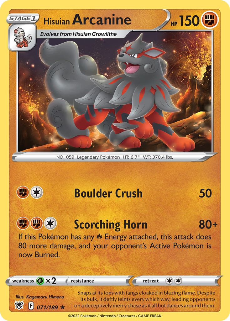 Hisuian Arcanine (071/189)