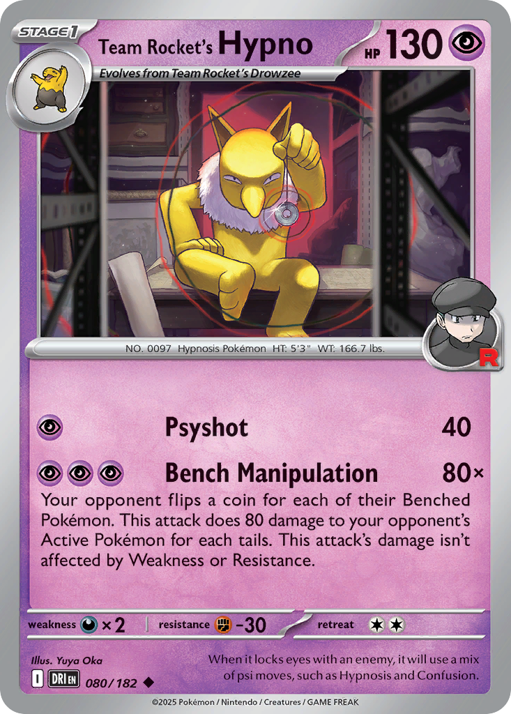 Team Rocket's Hypno (080/182)