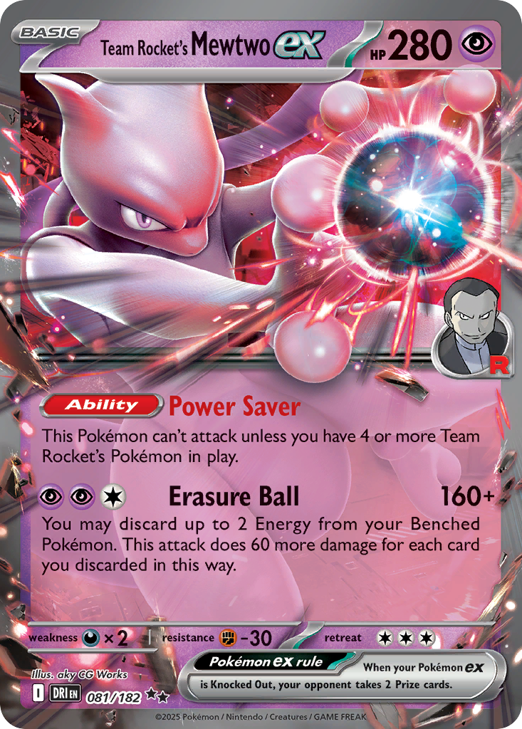 Team Rocket's Mewtwo ex (081/182)