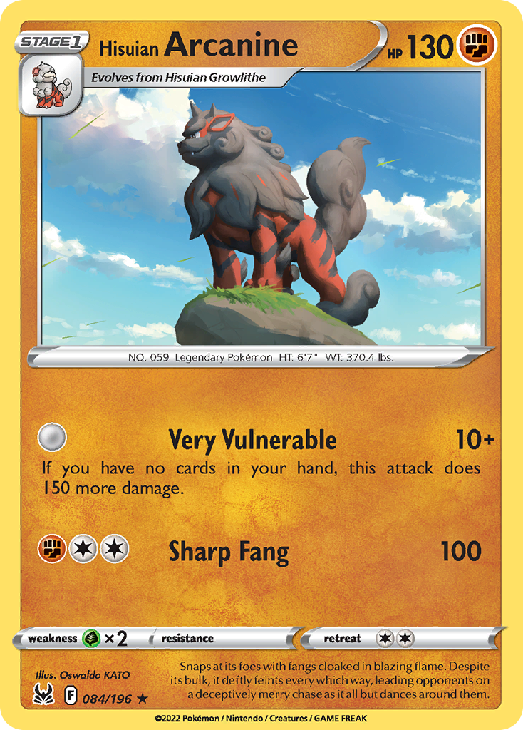 Hisuian Arcanine (084/196)