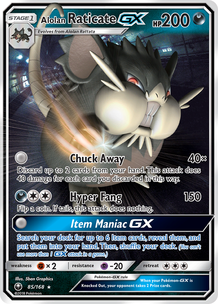 Alolan Raticate-GX (085/168)