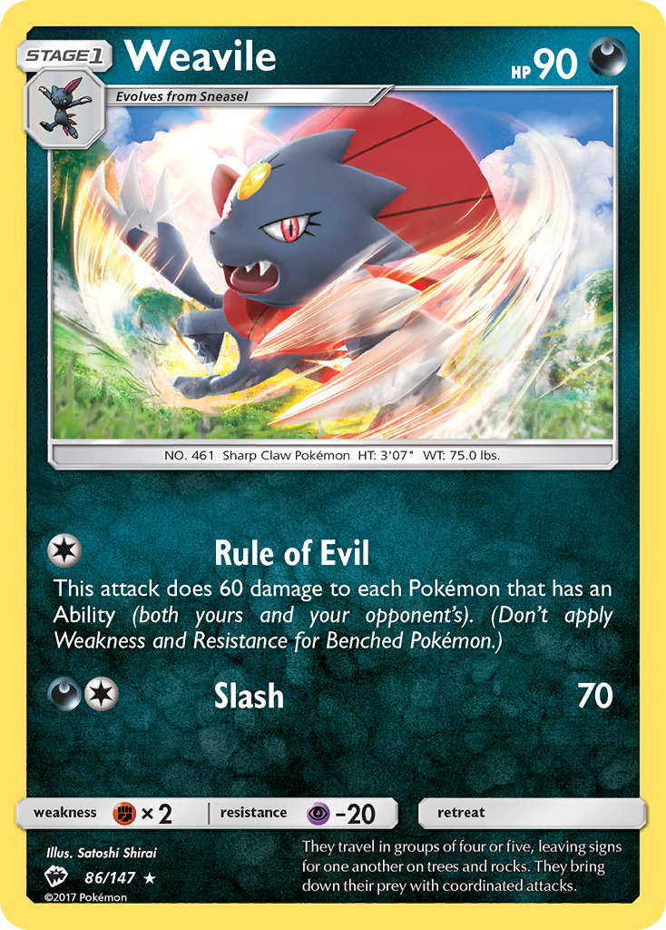 Weavile (086/147)
