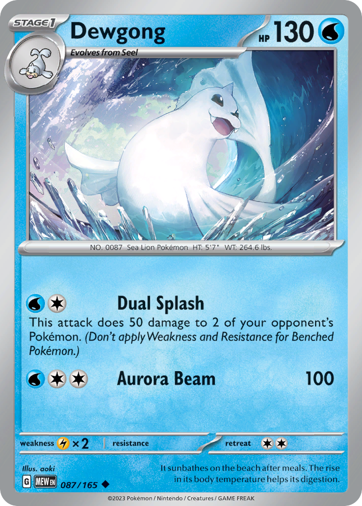 Dewgong (087/165)