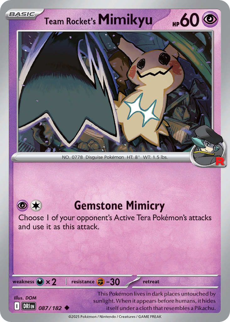 Team Rocket's Mimikyu (087/182)