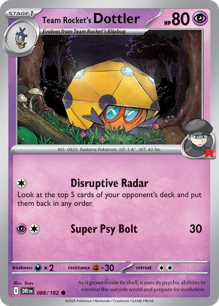 Team Rocket's Dottler (088/182)