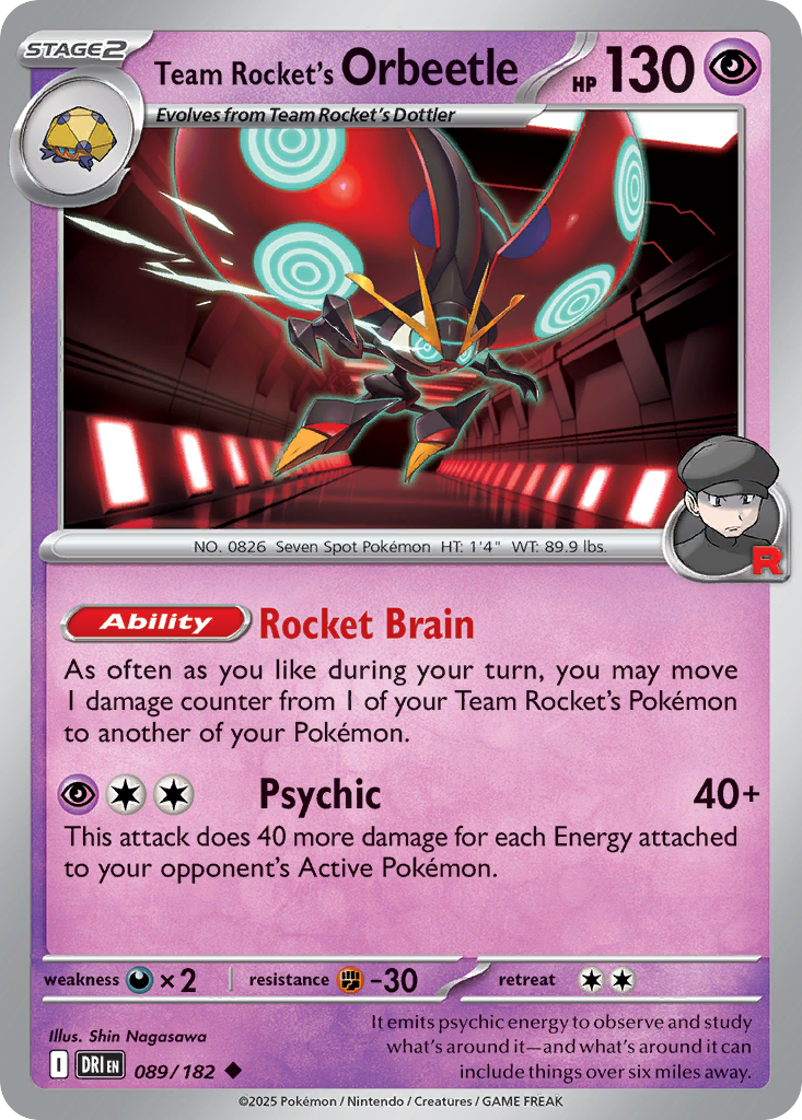 Team Rocket's Orbeetle (089/182)
