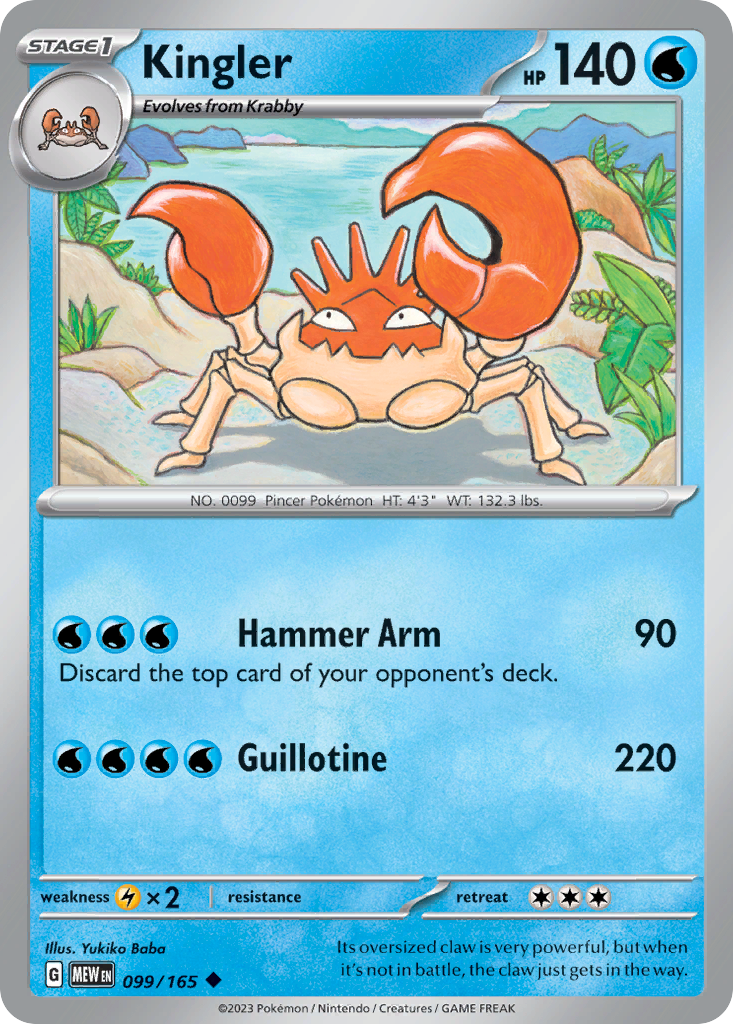 Kingler (099/165)