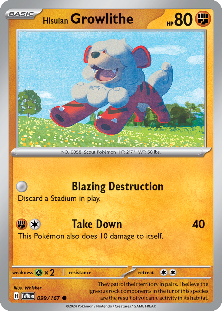 Hisuian Growlithe (099/167)