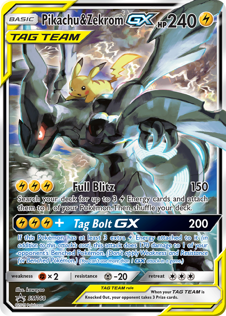 Pikachu & Zekrom-GX (SM168/248)