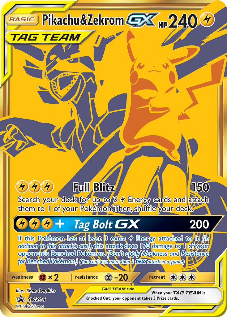 Pikachu & Zekrom-GX (SM248/248)