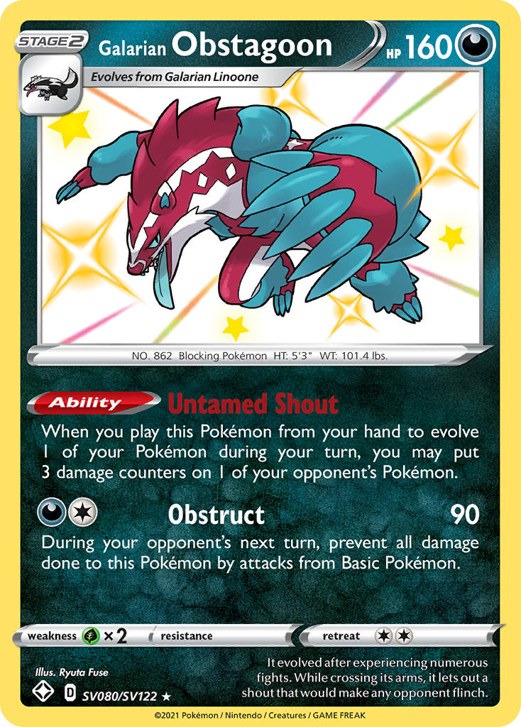 Galarian Obstagoon (SV080/122)