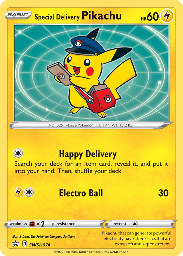 Special Delivery Pikachu (SWSH074/307)