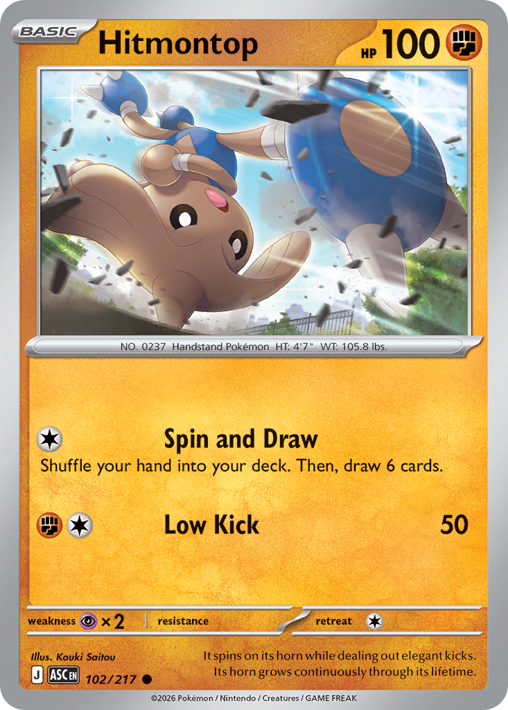 Hitmontop (102/217)