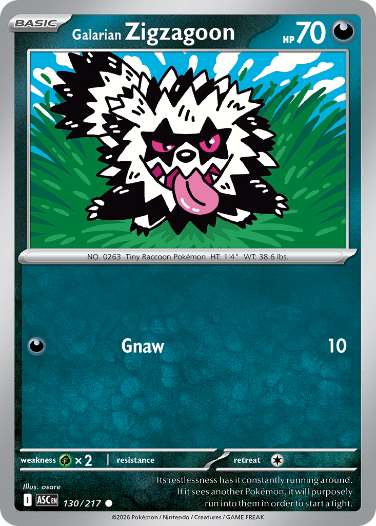 Galarian Zigzagoon (130/217)