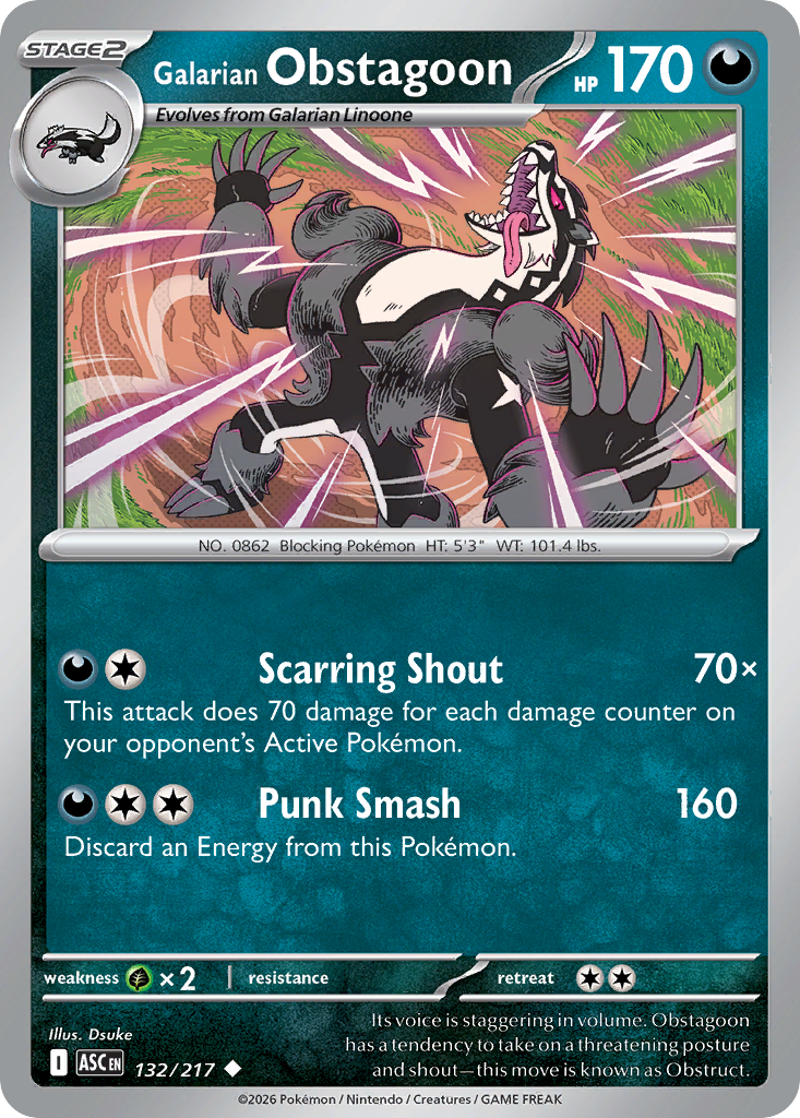 Galarian Obstagoon (132/217)