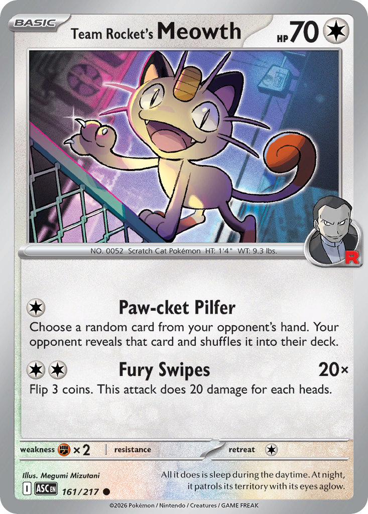 Team Rocket's Meowth (161/217)