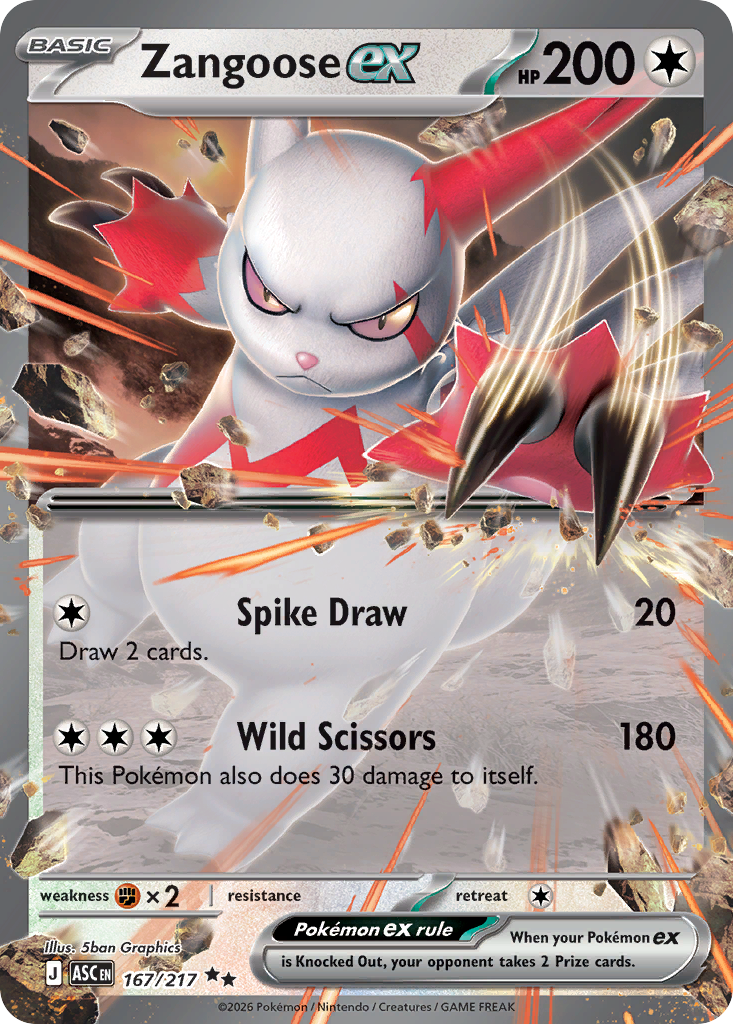 Zangoose ex (167/217)