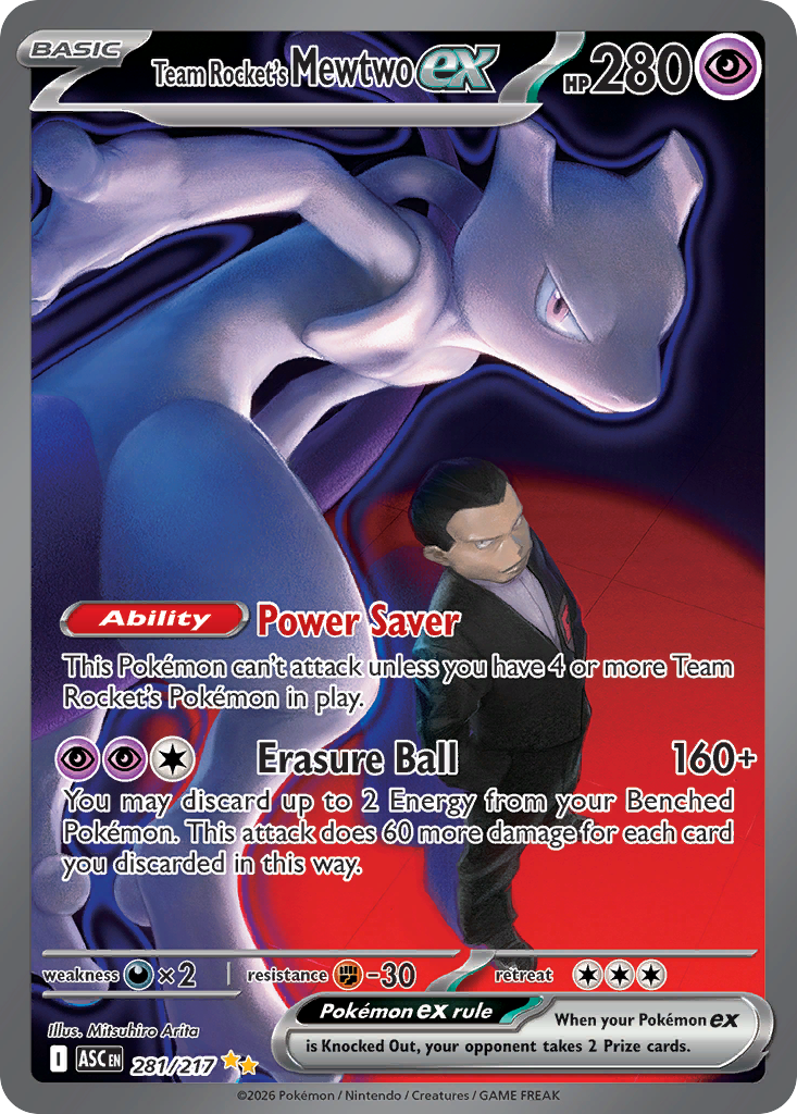 Team Rocket's Mewtwo ex (281/217)
