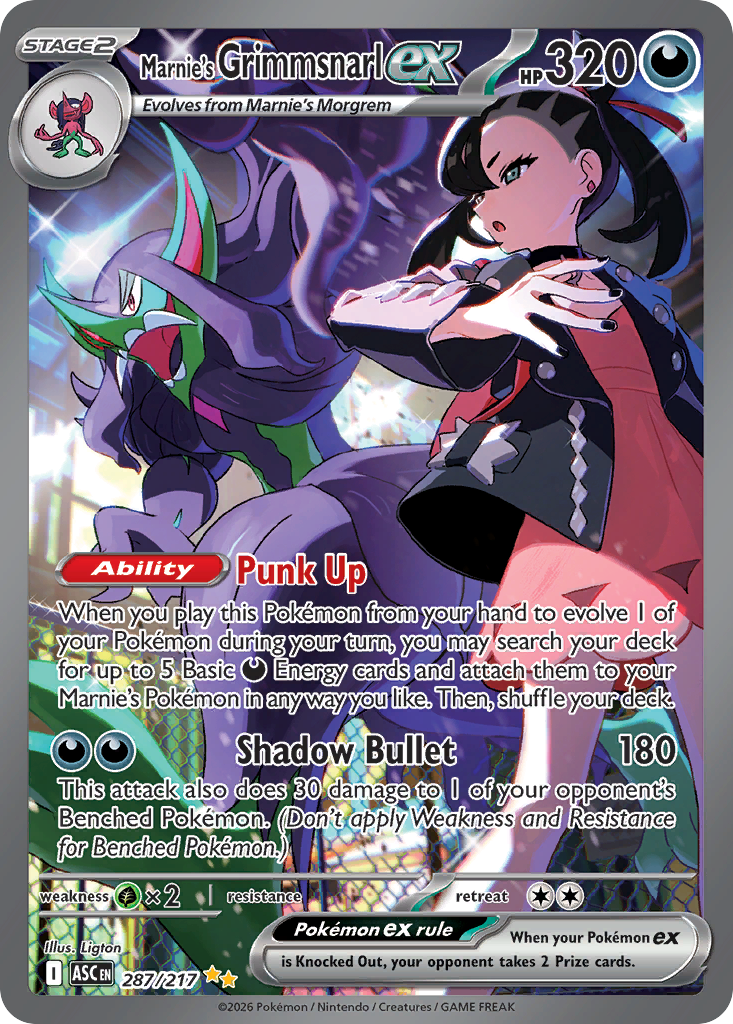 Marnie's Grimmsnarl ex (287/217)
