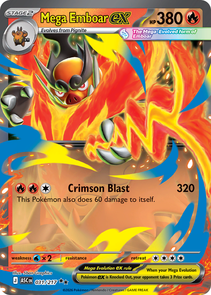 Mega Emboar ex (031/217)