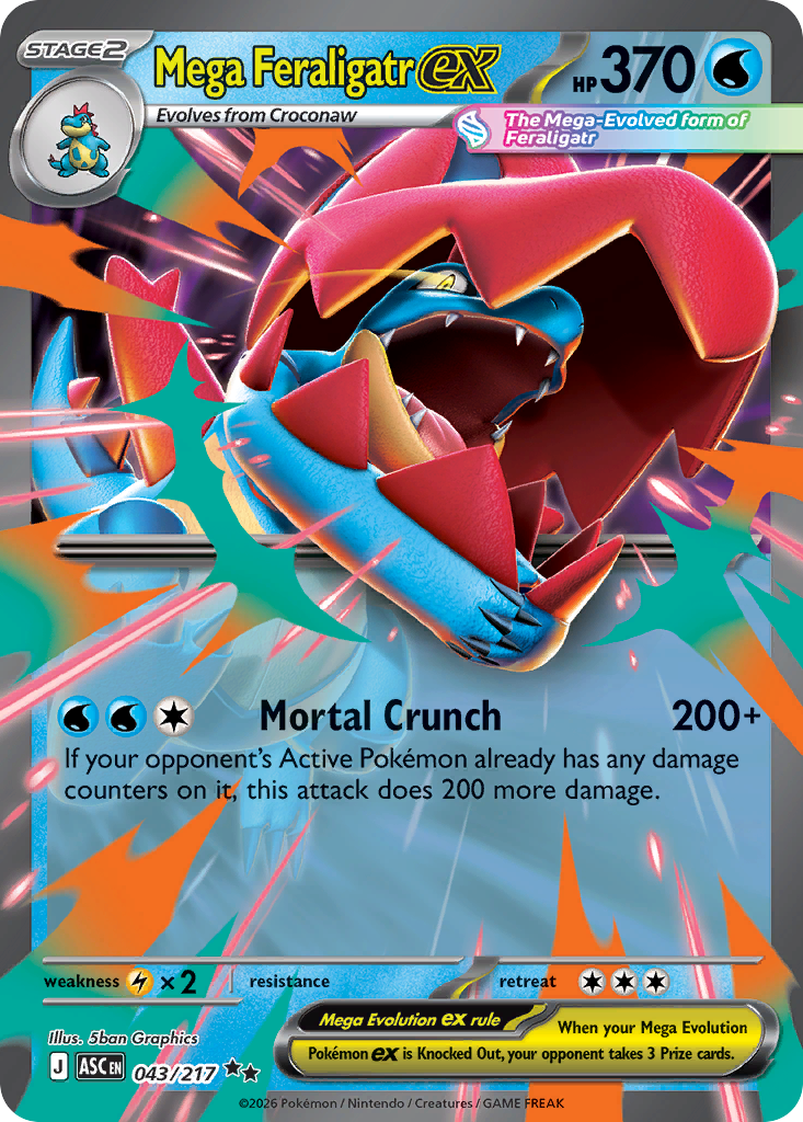 Mega Feraligatr ex (043/217)