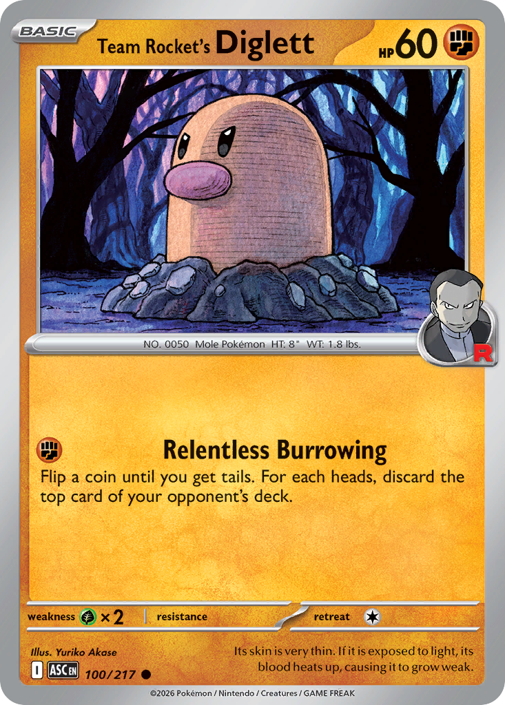 Team Rocket's Diglett (100/217)