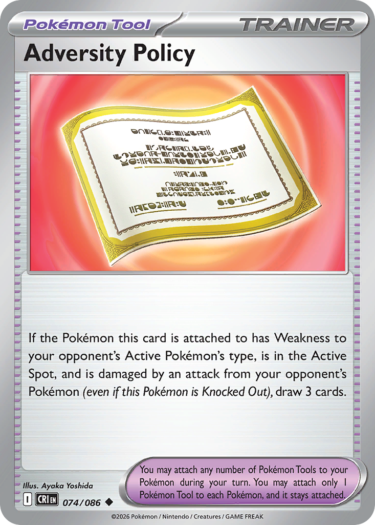 Adversity Policy (074/86)