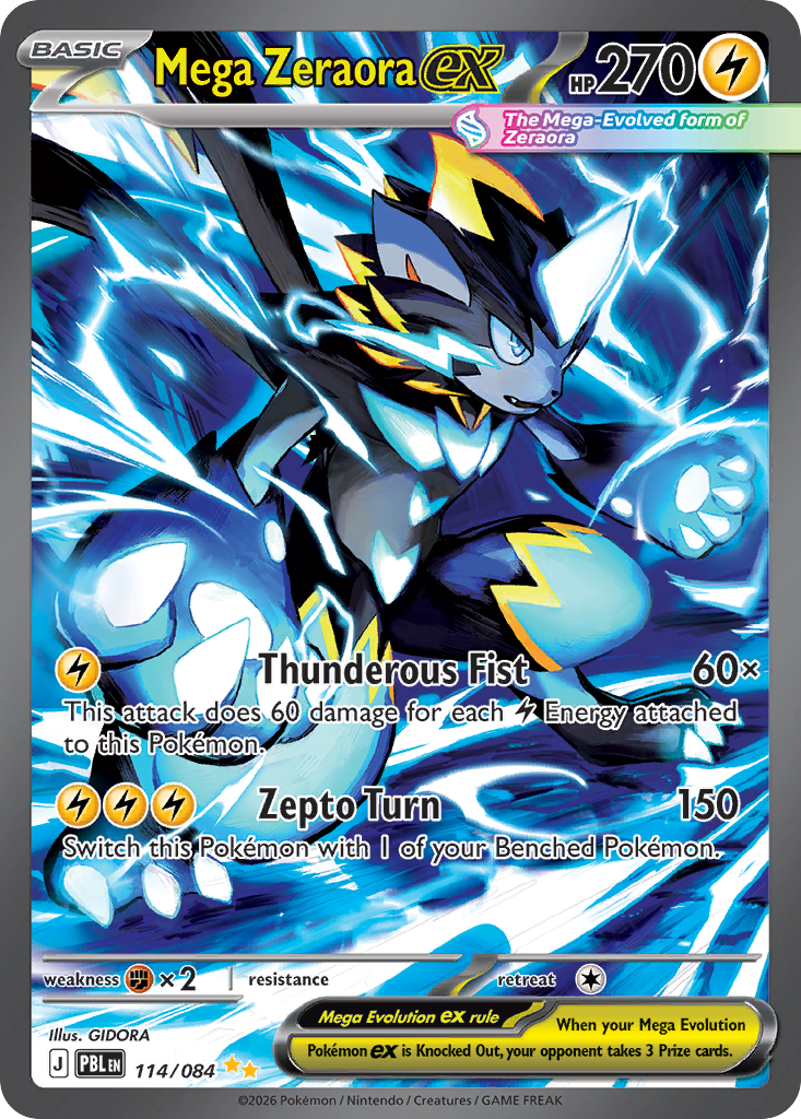 Mega Zeraora ex (114/84)