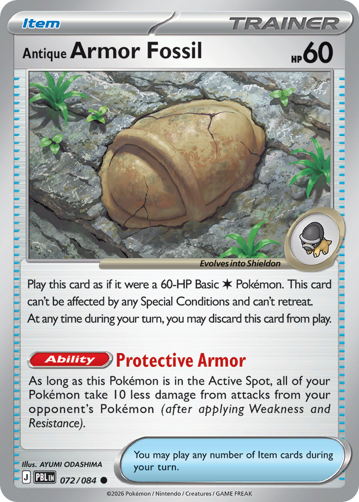 Antique Armor Fossil (072/84)