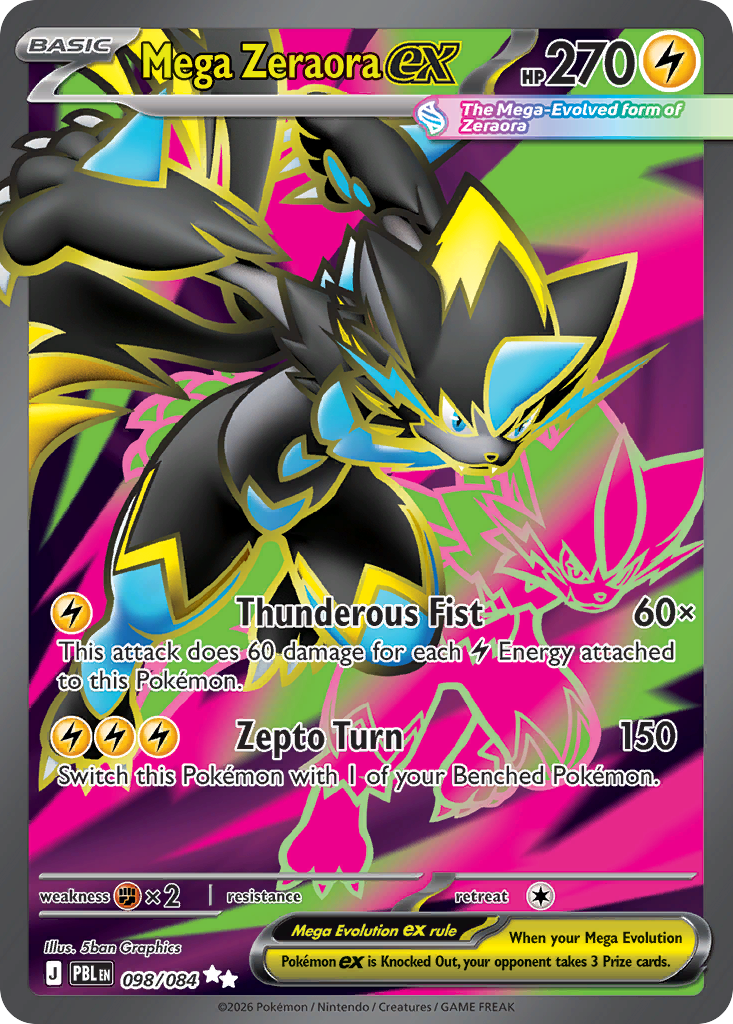 Mega Zeraora ex (098/84)