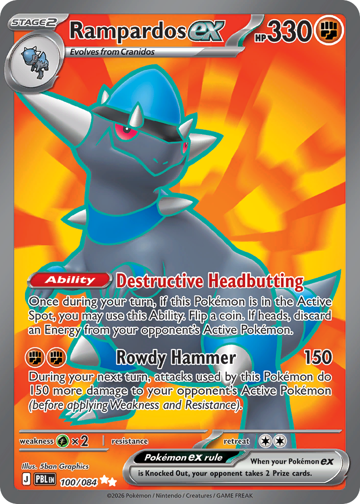 Rampardos ex (100/84)