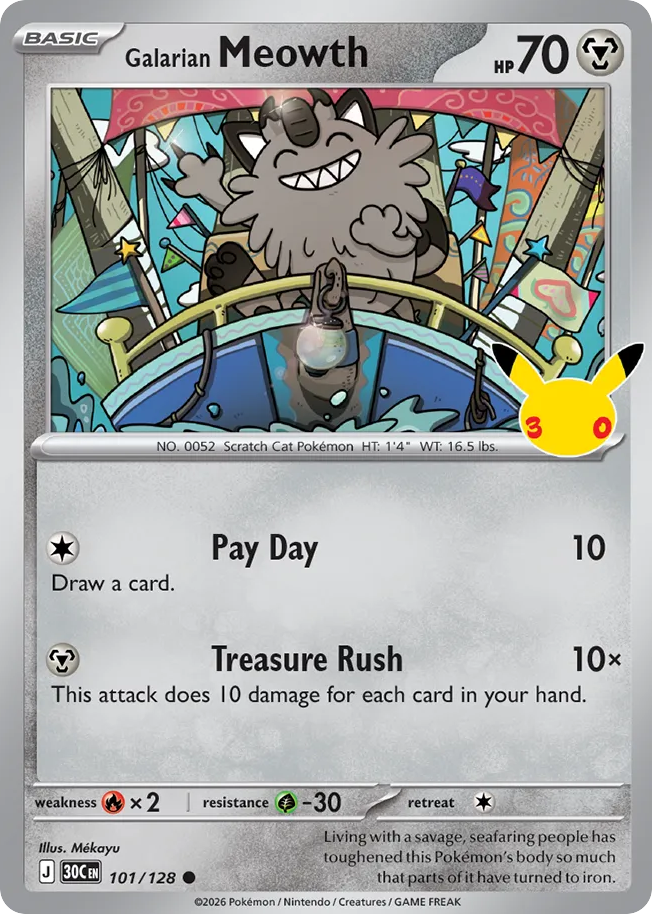 Galarian Meowth (101/128)