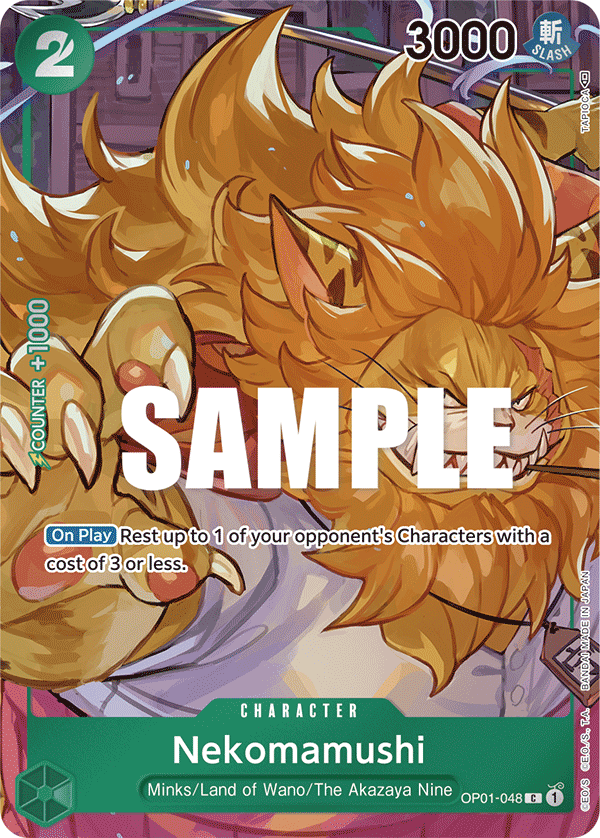 Nekomamushi (Box Topper) (OP01-048) (Parallel / Alternate Art)