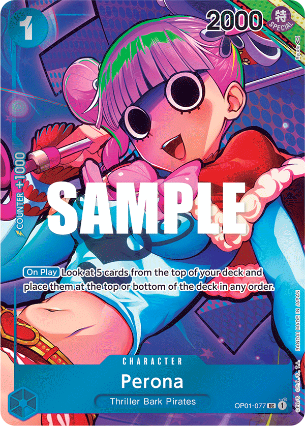 Perona (Box Topper) (OP01-077) (Parallel / Alternate Art)