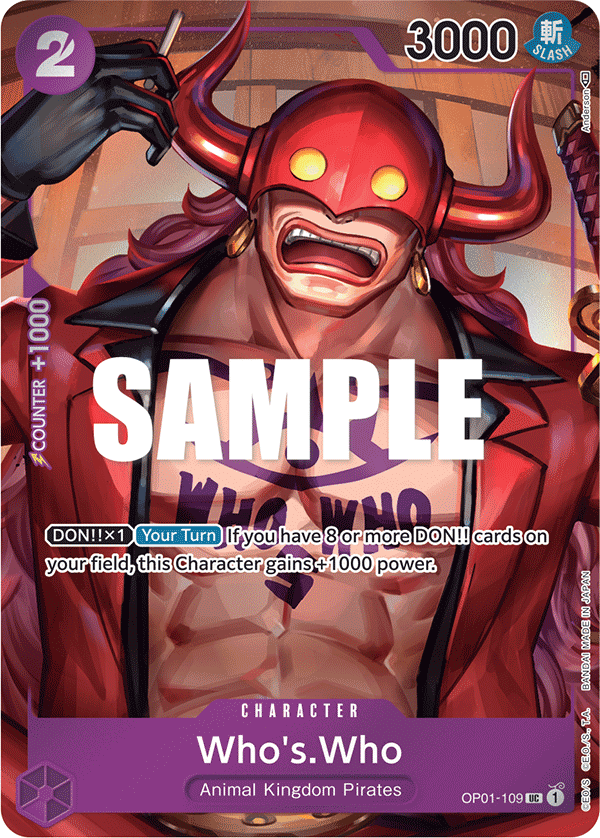 Who's.Who (Box Topper) (OP01-109) (Parallel / Alternate Art)