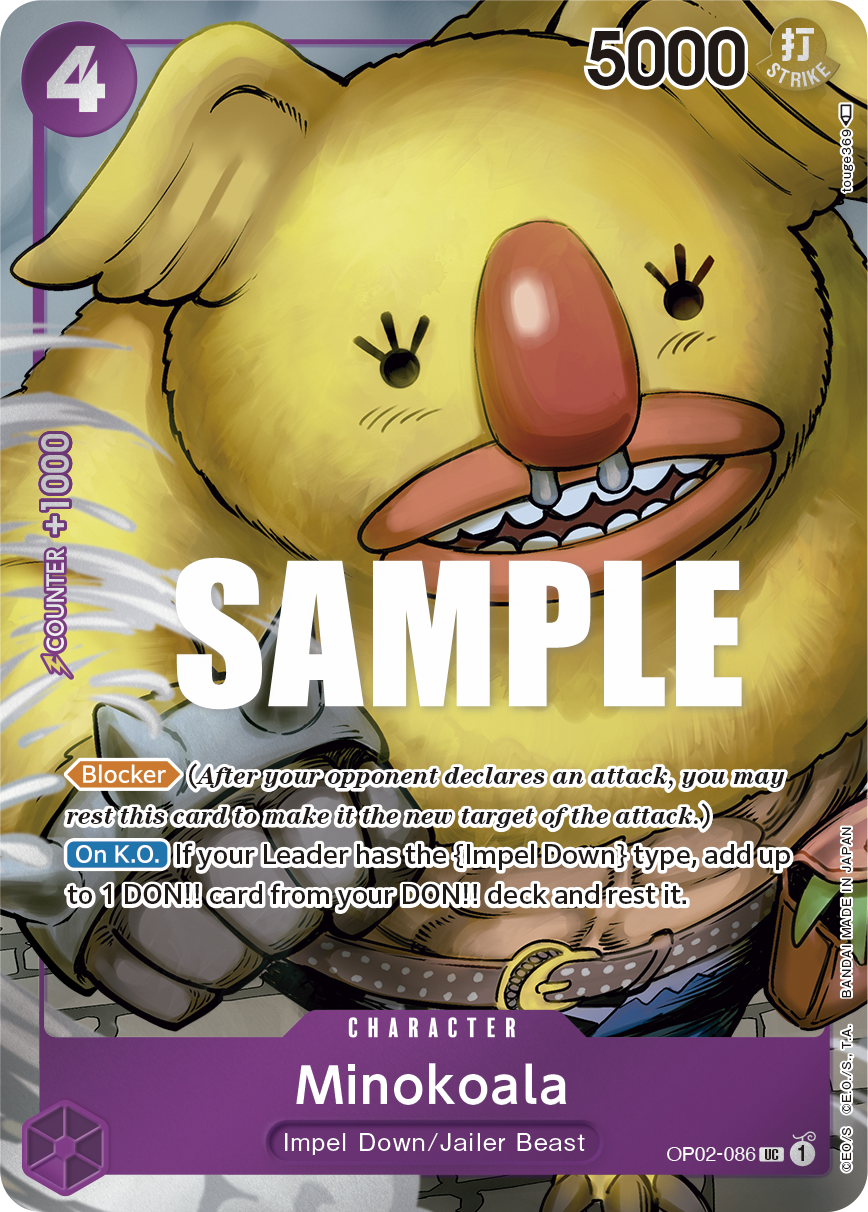 Minokoala (Box Topper) (OP02-086) (Parallel / Alternate Art)